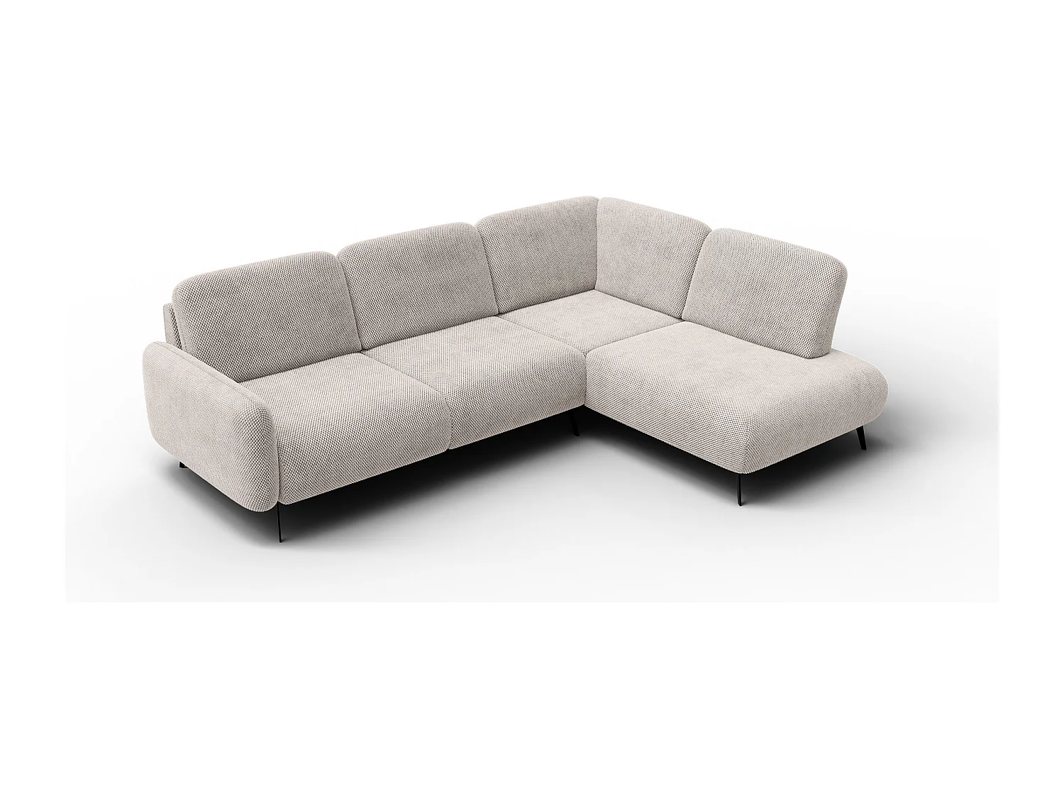 5-Sitzer-Ecksofa rechts FEBE, beige