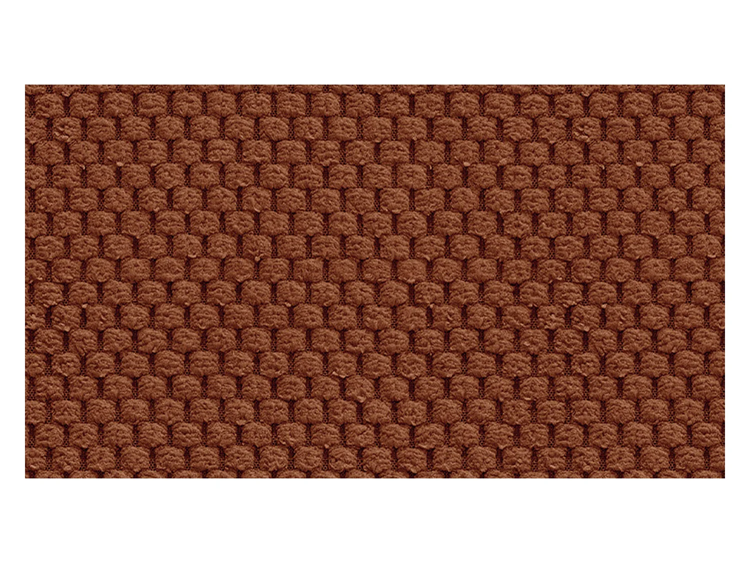 CANAPÉ D'ANGLE FEBE 5 places, tissu orange foncé