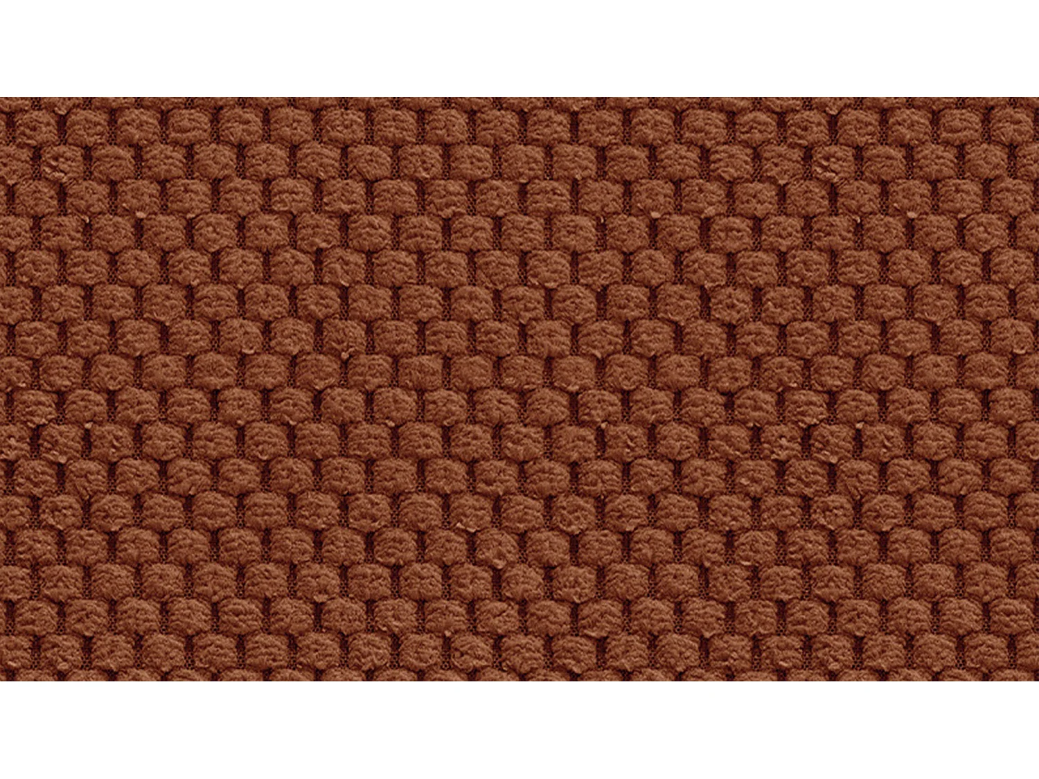 CANAPÉ D'ANGLE FEBE 5 places, tissu orange foncé