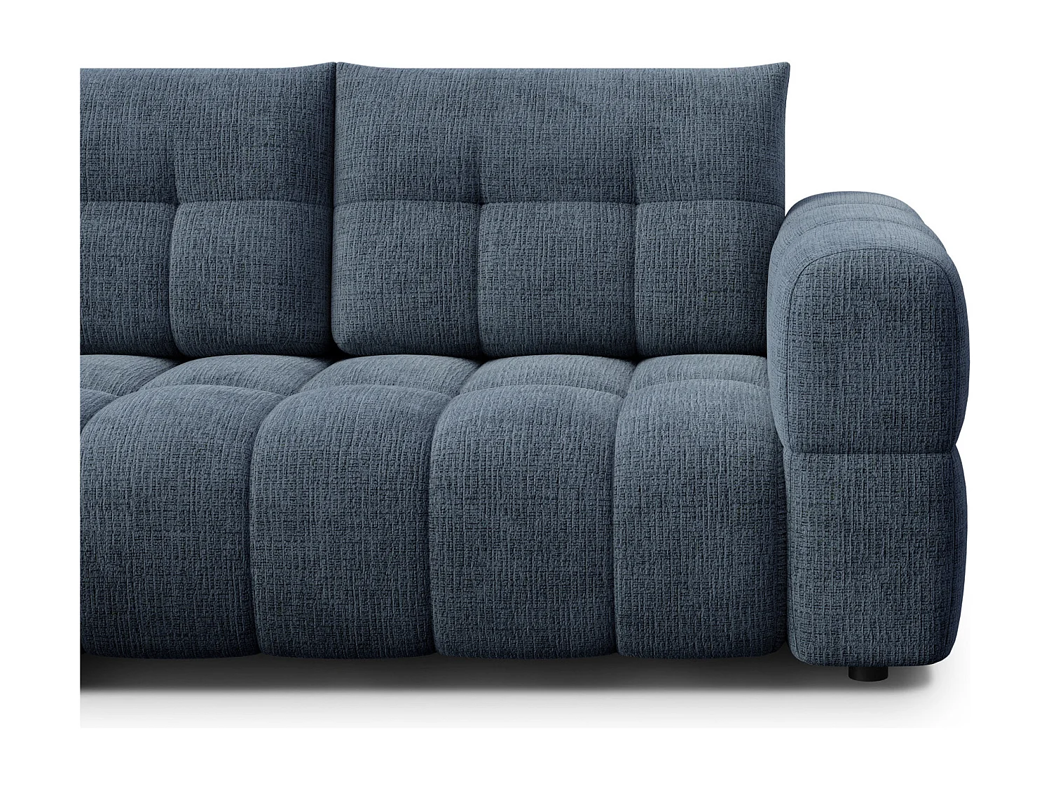CLOUDI Ecksofa 4-Sitzer links, marineblau
