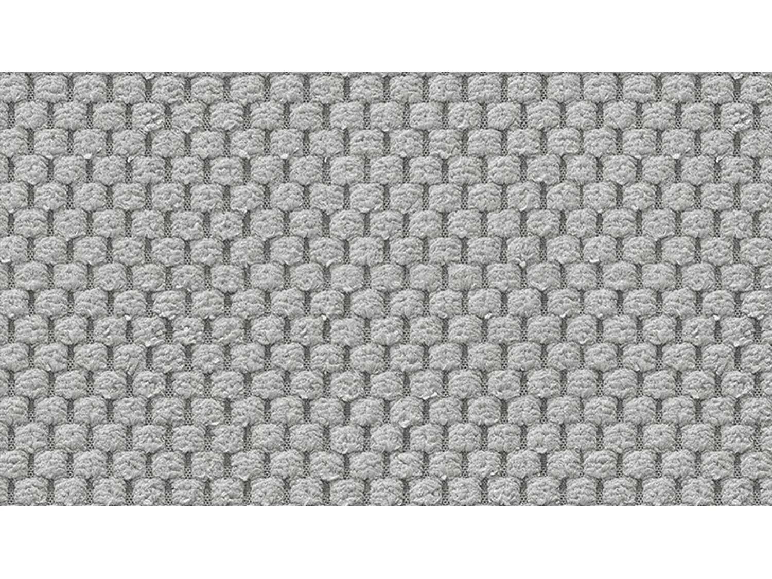 CANAPÉ D'ANGLE FEBE 5 places, tissu gris clair