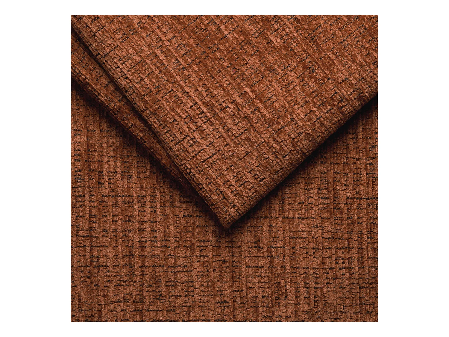 CANAPÉ D'ANGLE BUBBARA 5 places, tissu orange