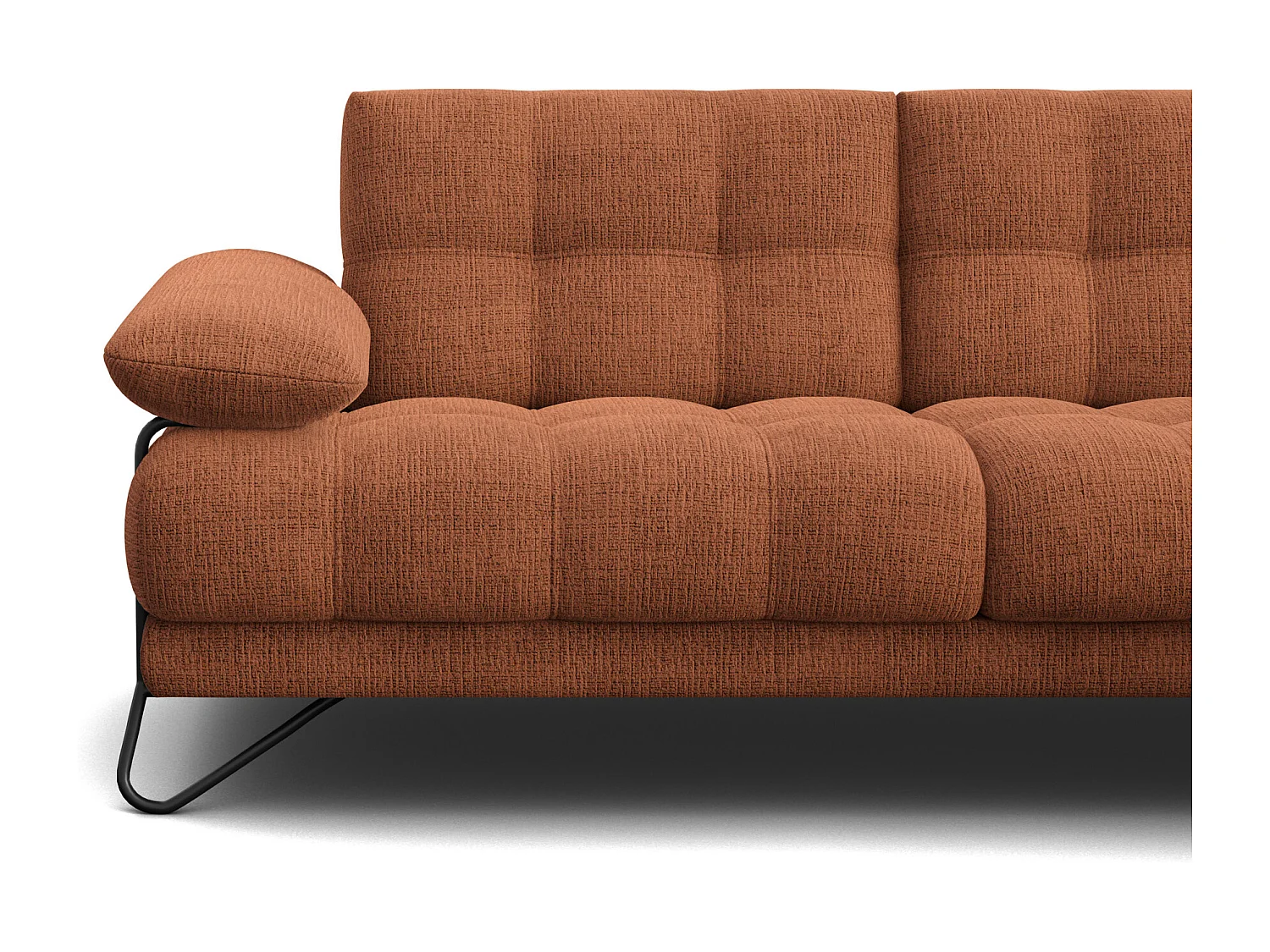 BUBBARA Ecksofa 5-Sitzer rechts, orange