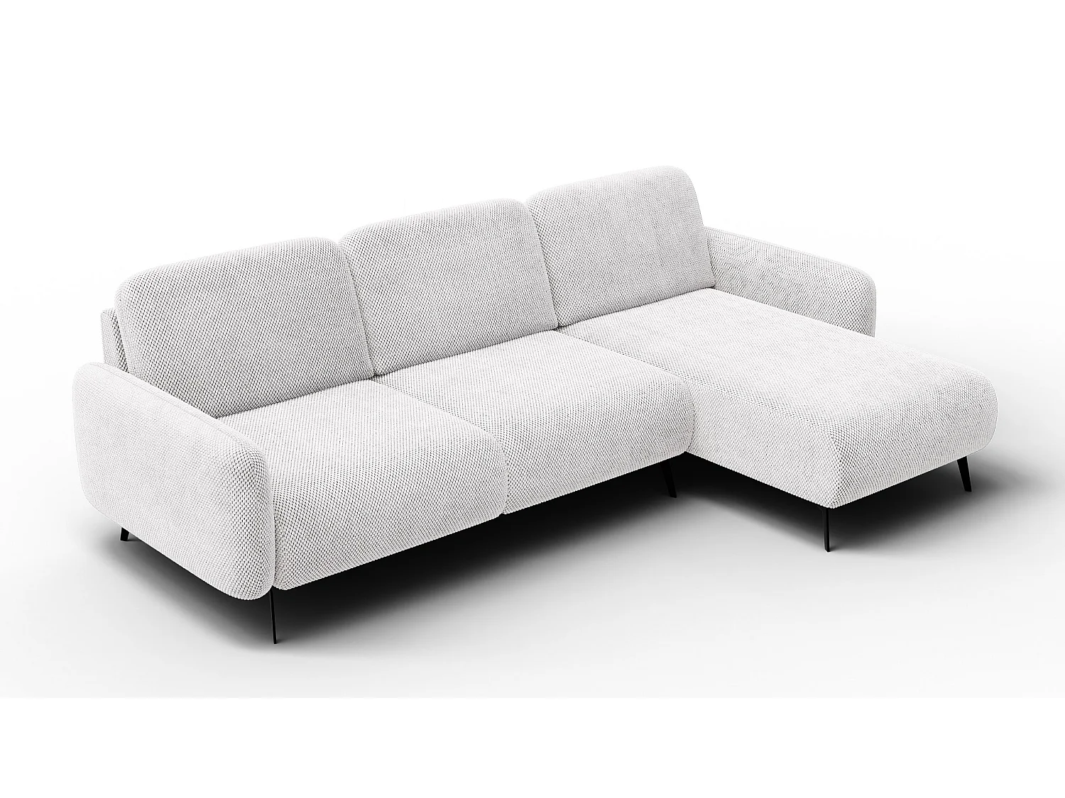 Ecksofa 4-Sitzer rechts FEBE, creme