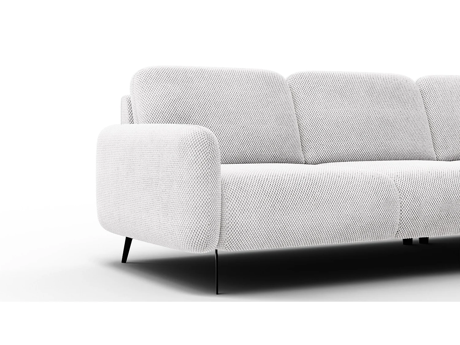 Ecksofa 4-Sitzer rechts FEBE, creme