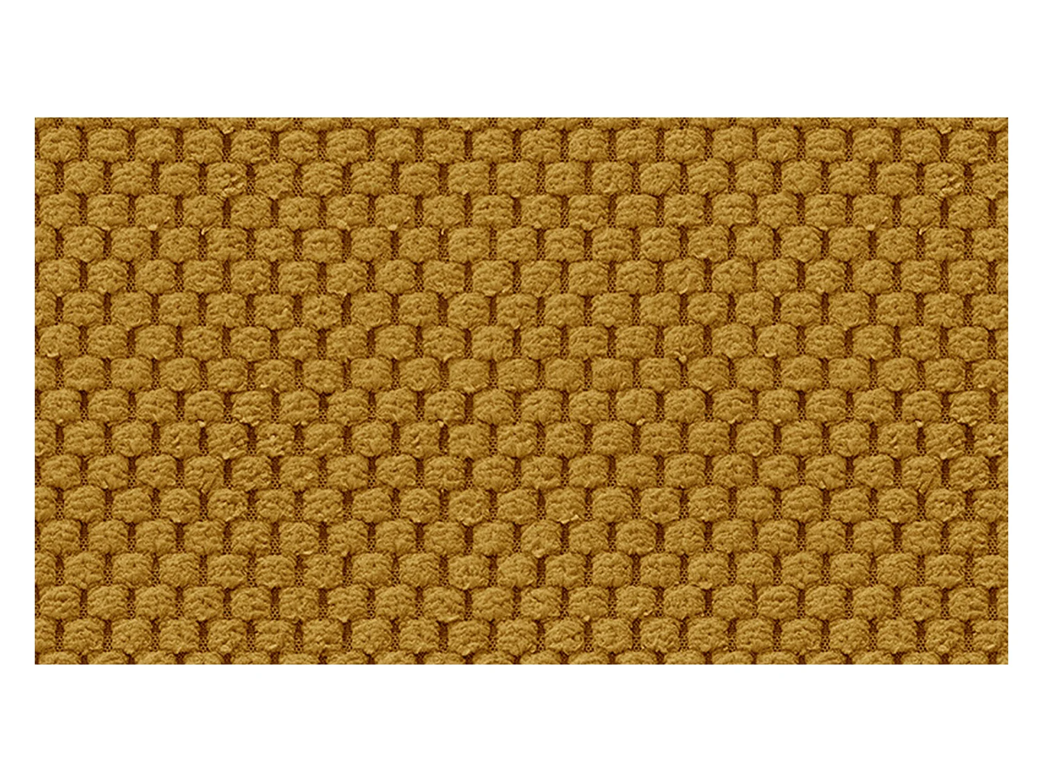 CANAPÉ D'ANGLE FEBE 5 places, tissu jaune foncé