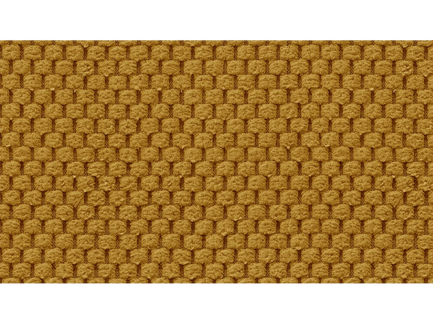 CANAPÉ D'ANGLE FEBE 5 places, tissu jaune foncé
