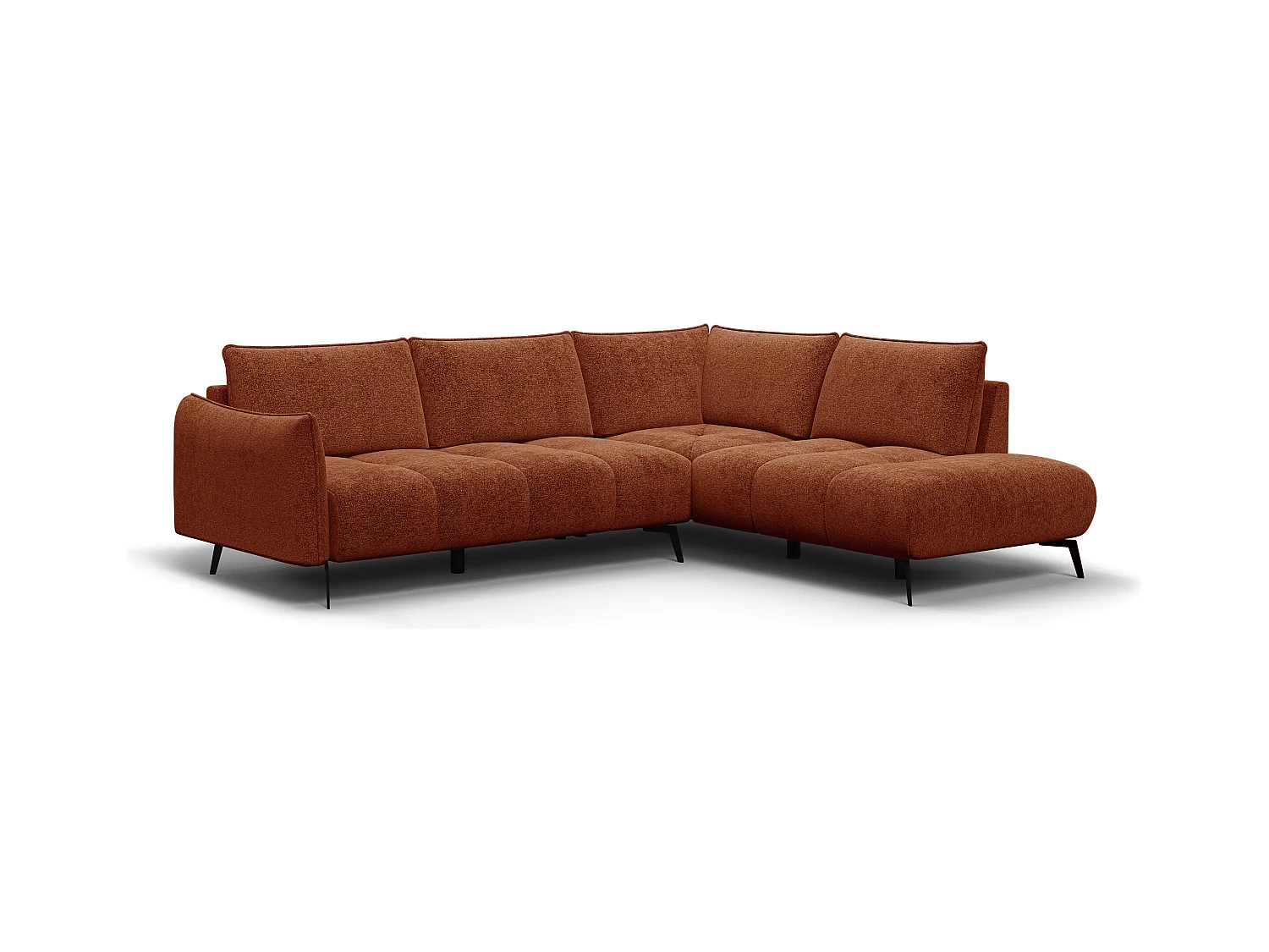 CANAPE D'ANGLE AERA 5 places, orange