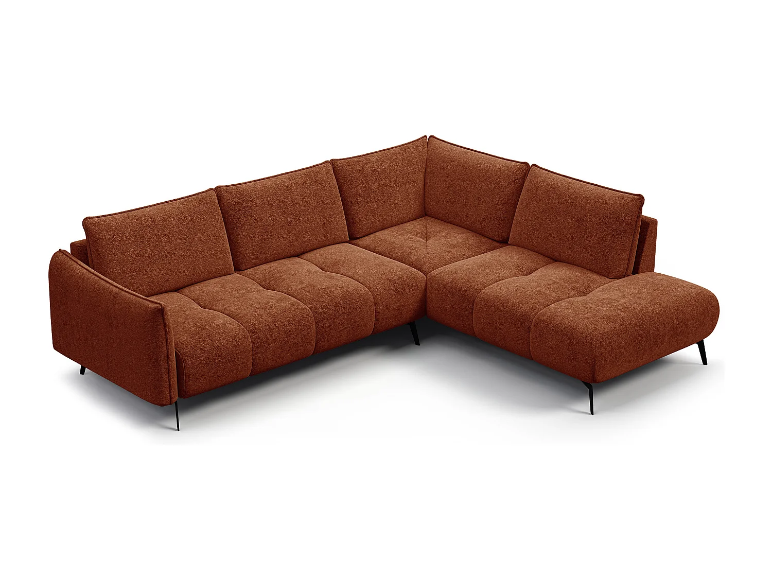 CANAPE D'ANGLE AERA 5 places, orange