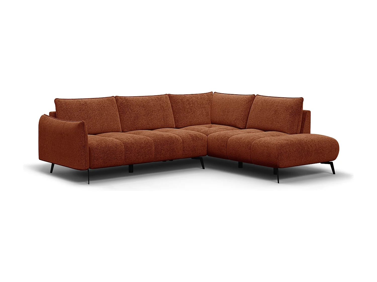 Ecksofa 5-Sitzer rechts AERA, orange