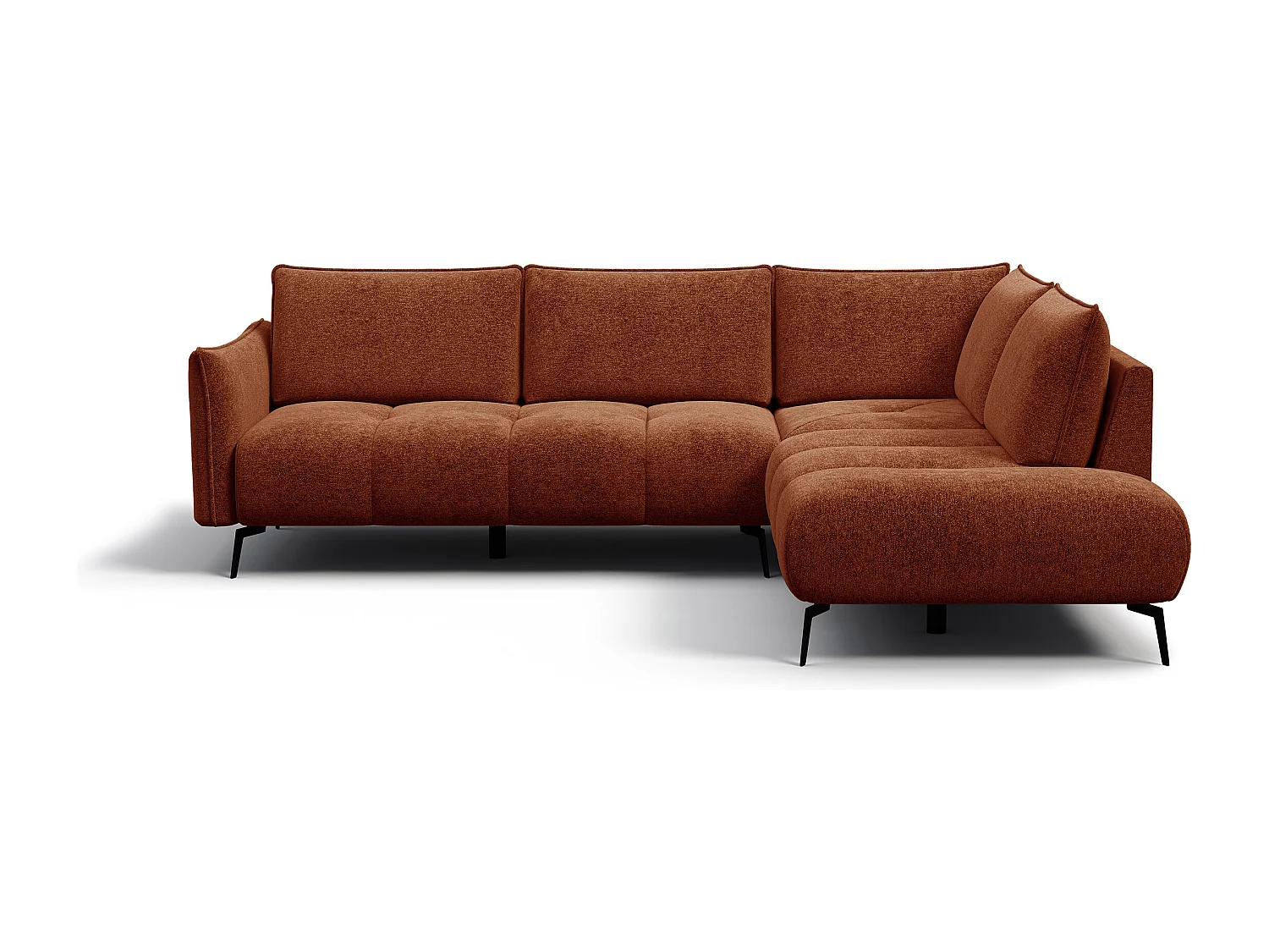 Ecksofa 5-Sitzer rechts AERA, orange