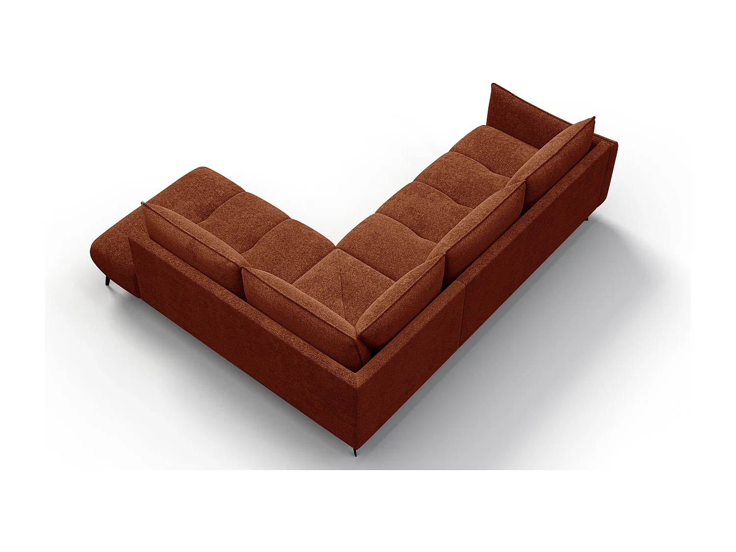 Ecksofa 5-Sitzer rechts AERA, orange