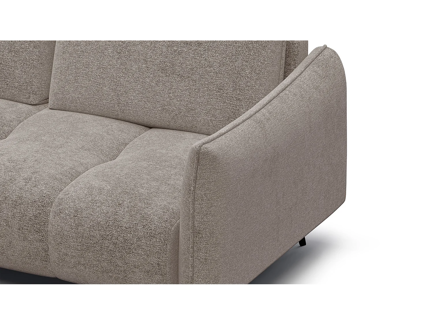Ecksofa 5-Sitzer links AERA, dunkelbeige