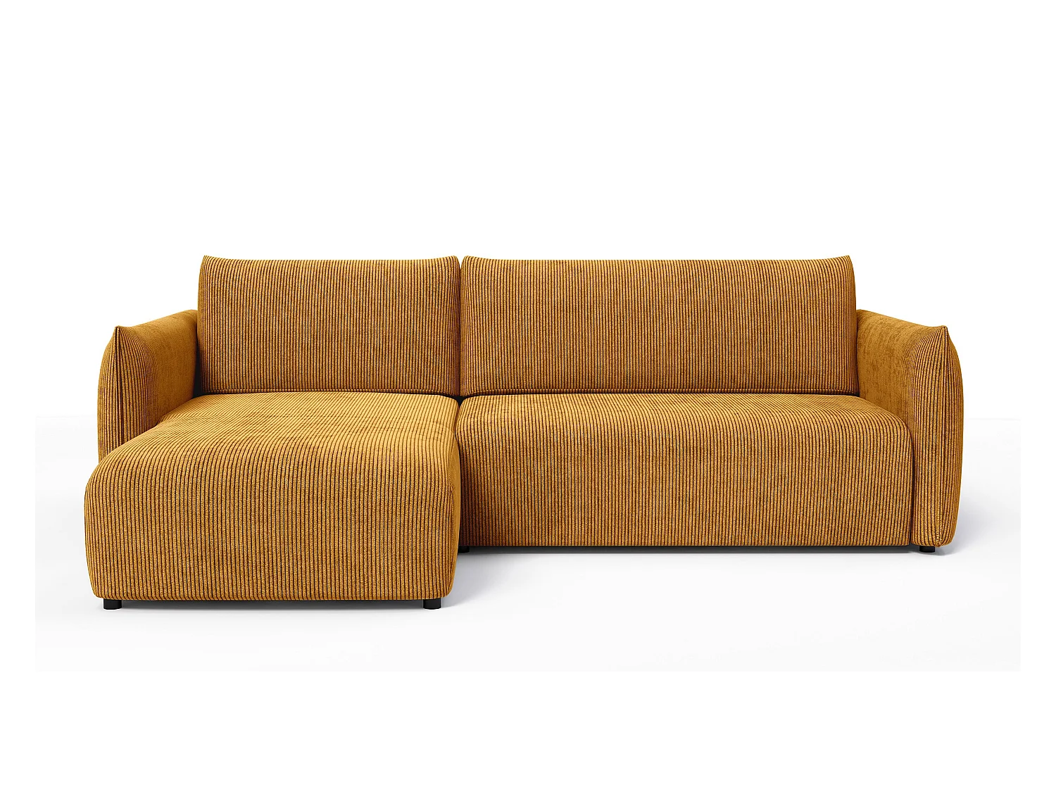 CANAPE D'ANGLE TAUER 3 places, jaune foncé