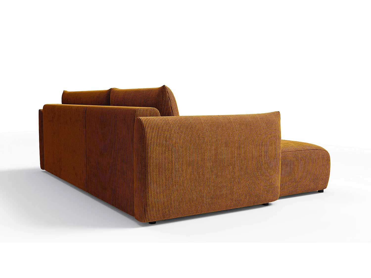 CANAPE D'ANGLE TAUER 3 places, jaune foncé