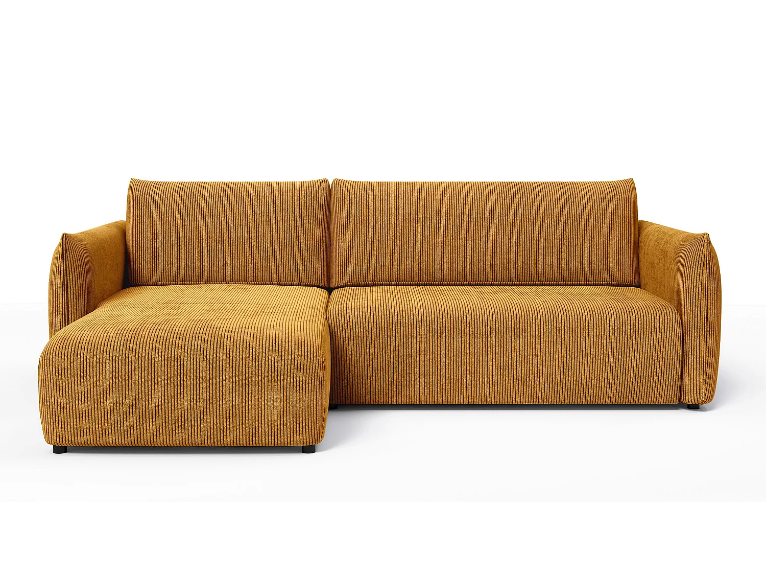 TAUER Ecksofa 3-Sitzer rechts, safran