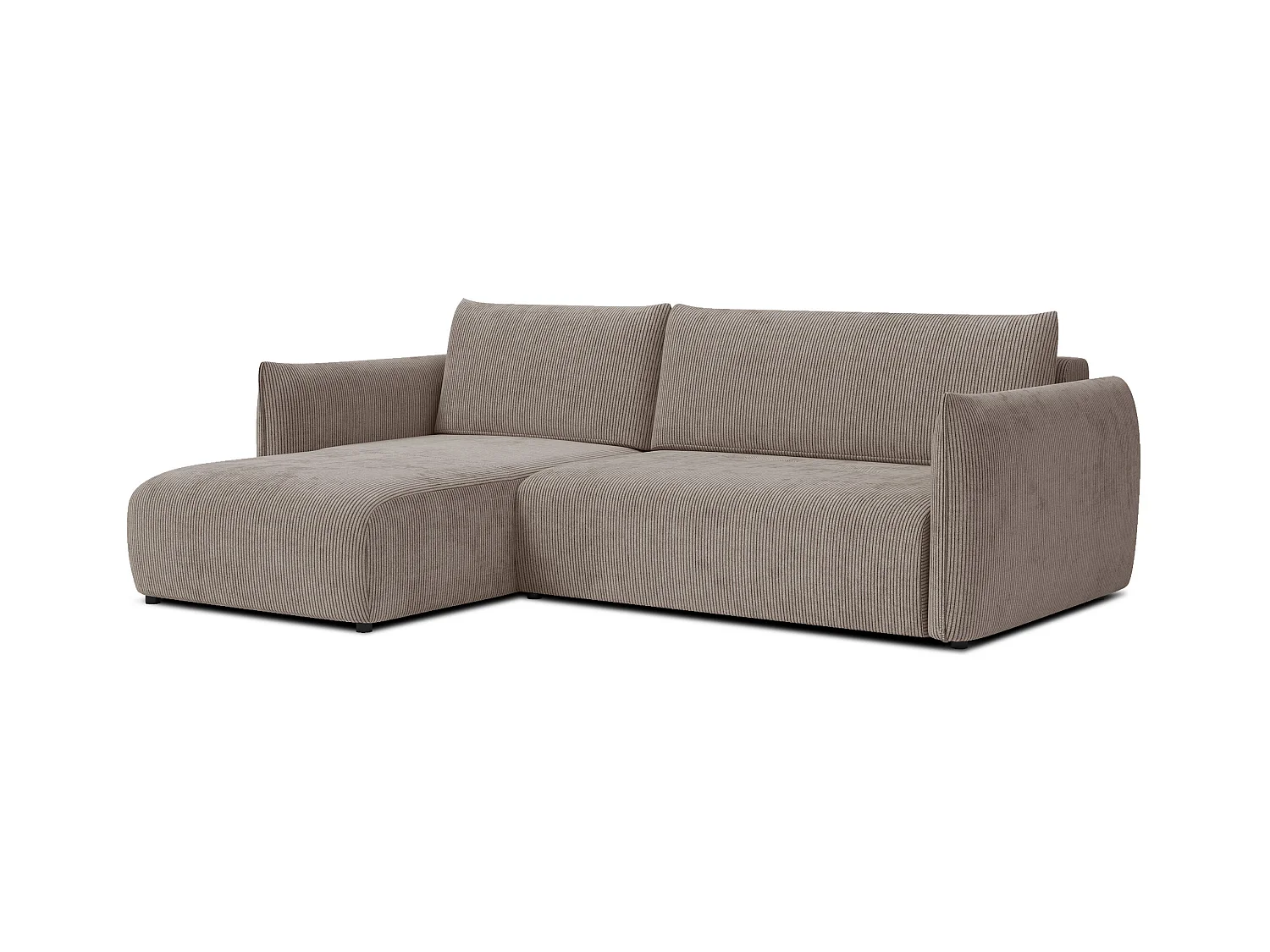 CANAPE D'ANGLE TAUER 3 places, taupe