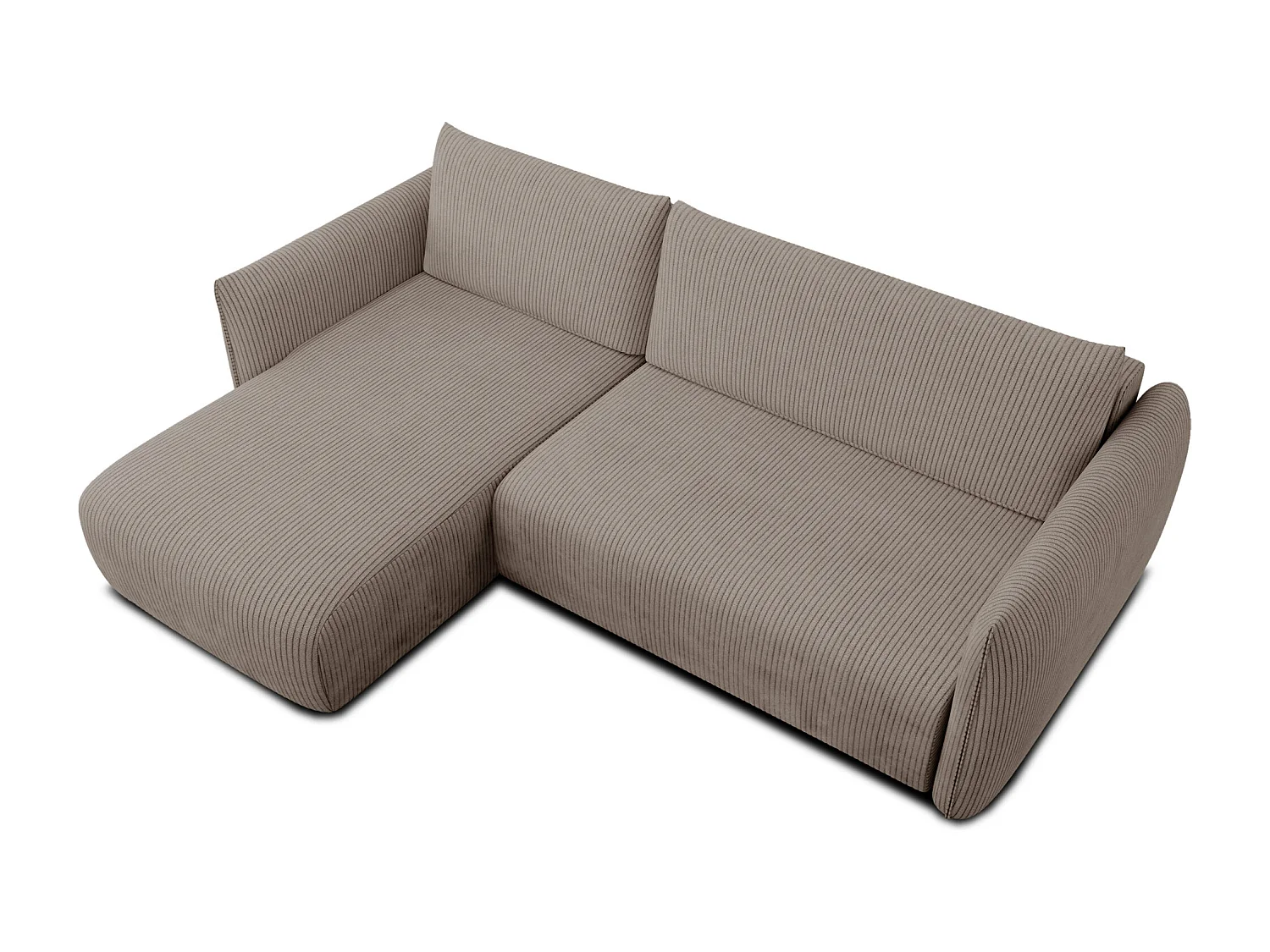 CANAPE D'ANGLE TAUER 3 places, taupe