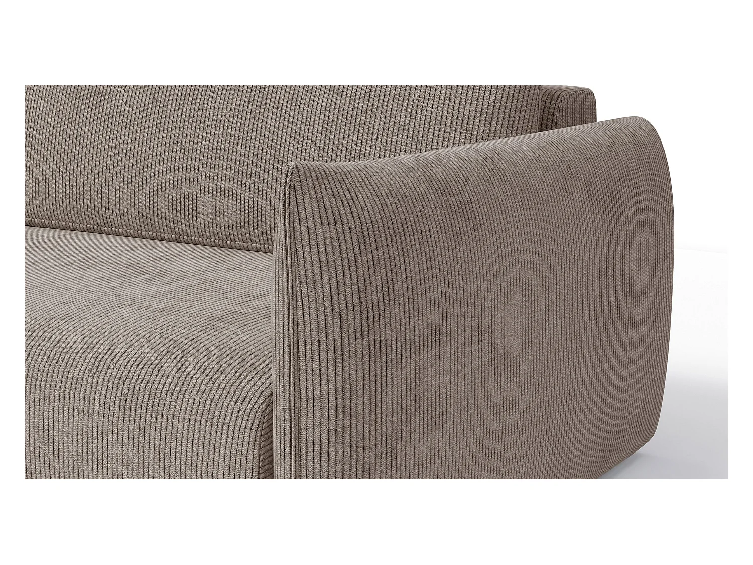 CANAPE D'ANGLE TAUER 3 places, taupe