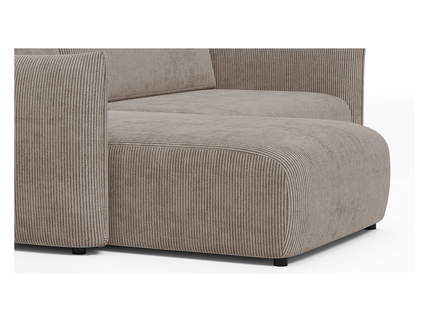 CANAPE D'ANGLE TAUER 3 places, taupe