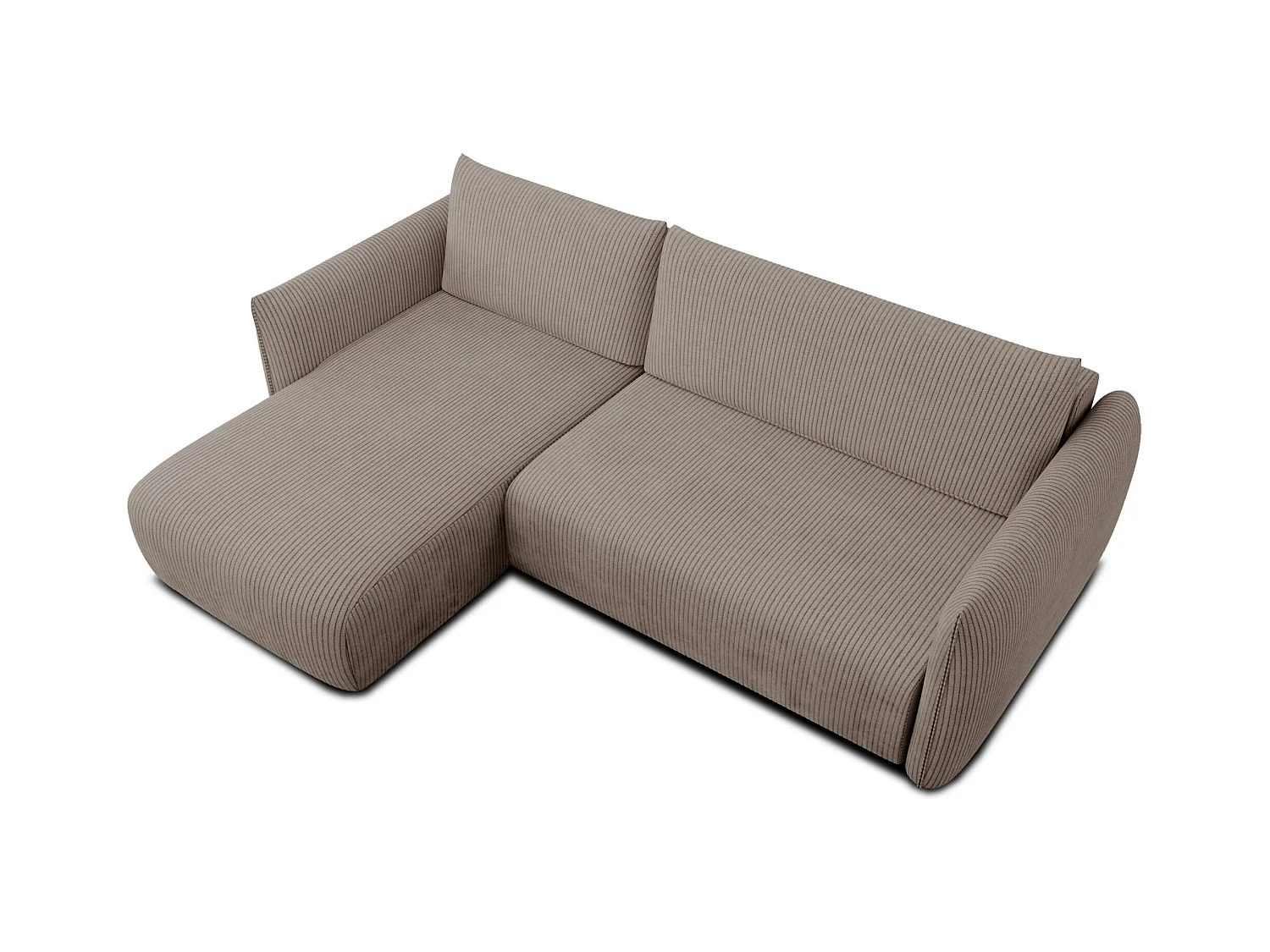 CANAPE D'ANGLE TAUER 3 places, taupe