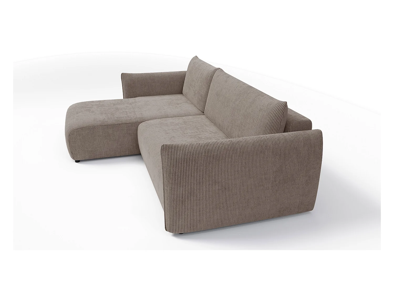 CANAPE D'ANGLE TAUER 3 places, taupe
