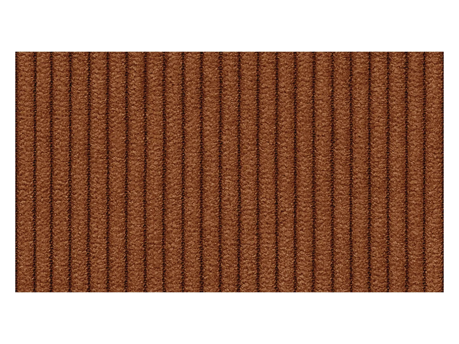 CANAPÉ D'ANGLE OLI 4 places, tissu orange