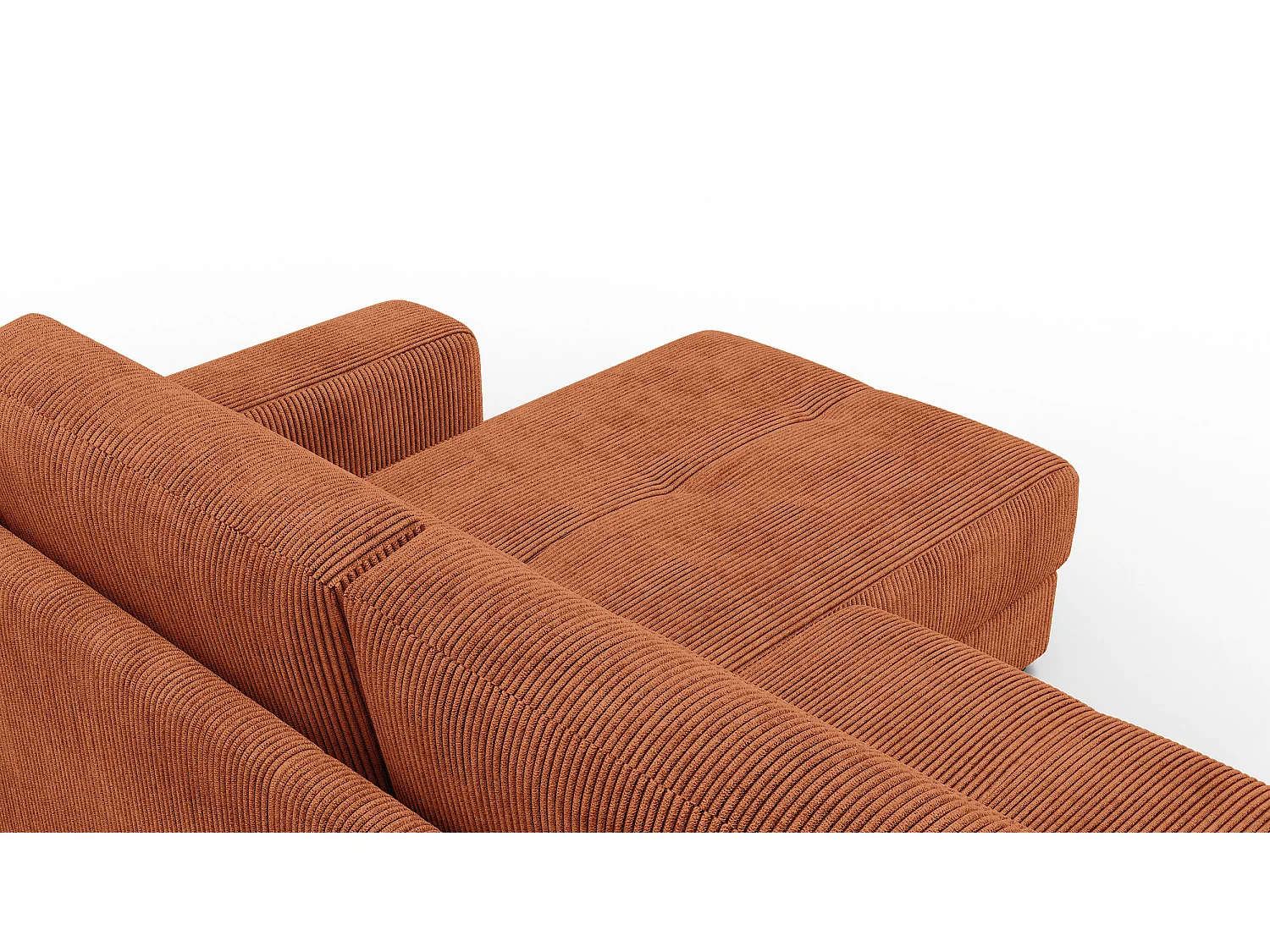 Ecksofa 4-Sitzer rechts OLI, orange
