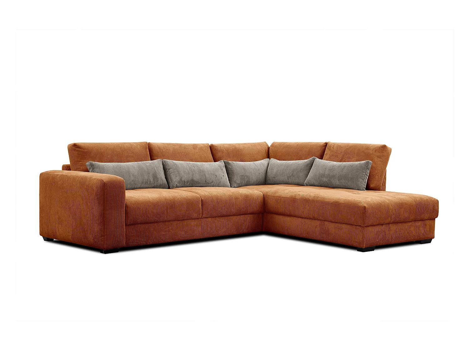 CANAPE D'ANGLE OLI 4 places, orange