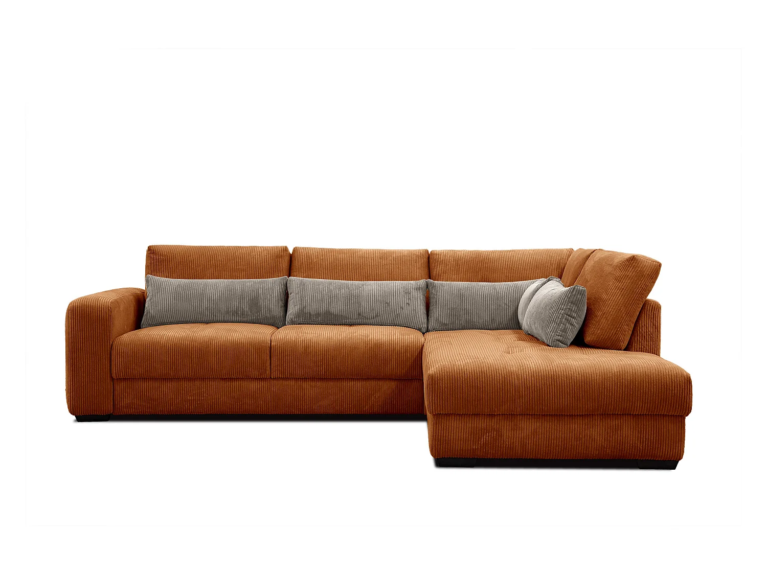 CANAPE D'ANGLE OLI 4 places, orange