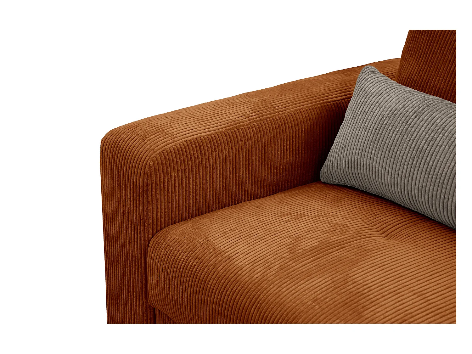 CANAPE D'ANGLE OLI 4 places, orange