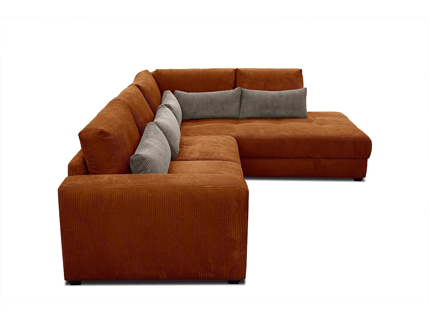 CANAPE D'ANGLE OLI 4 places, orange