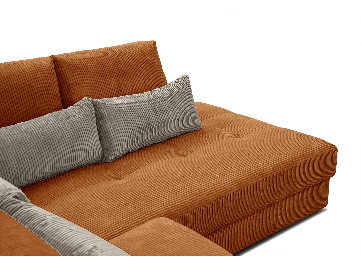 CANAPE D'ANGLE OLI 4 places, orange