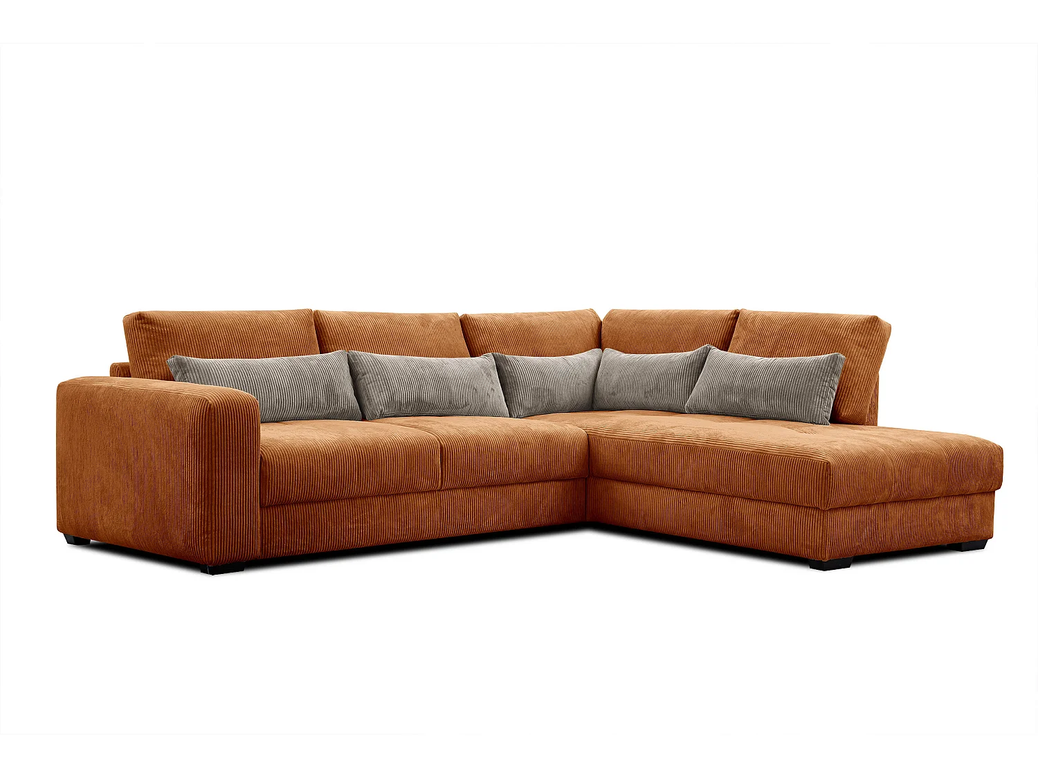 CANAPE D'ANGLE OLI 4 places, orange