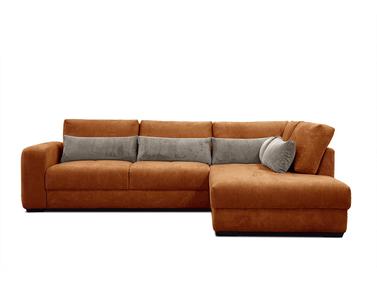 CANAPE D'ANGLE OLI 4 places, orange