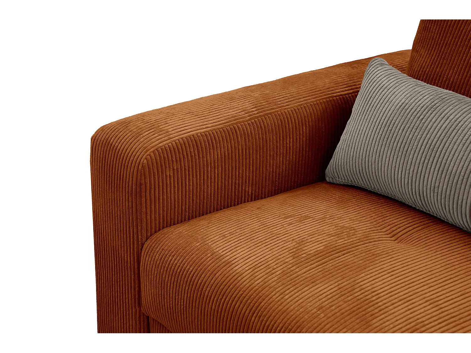 CANAPE D'ANGLE OLI 4 places, orange