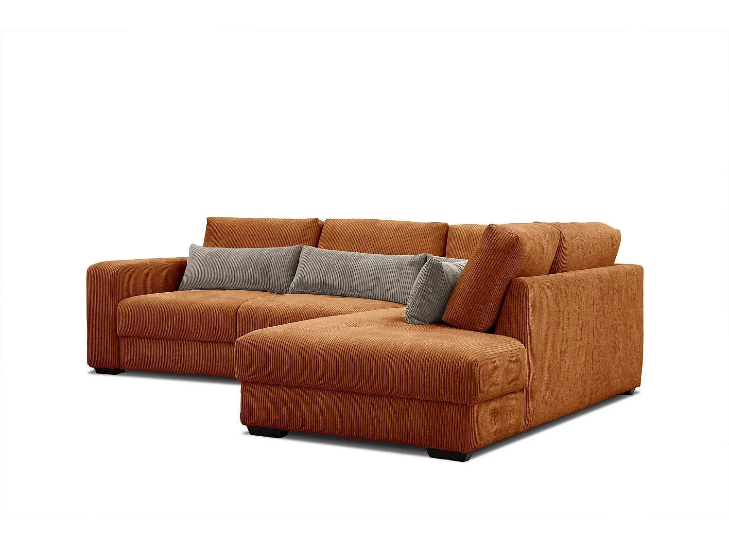 CANAPE D'ANGLE OLI 4 places, orange