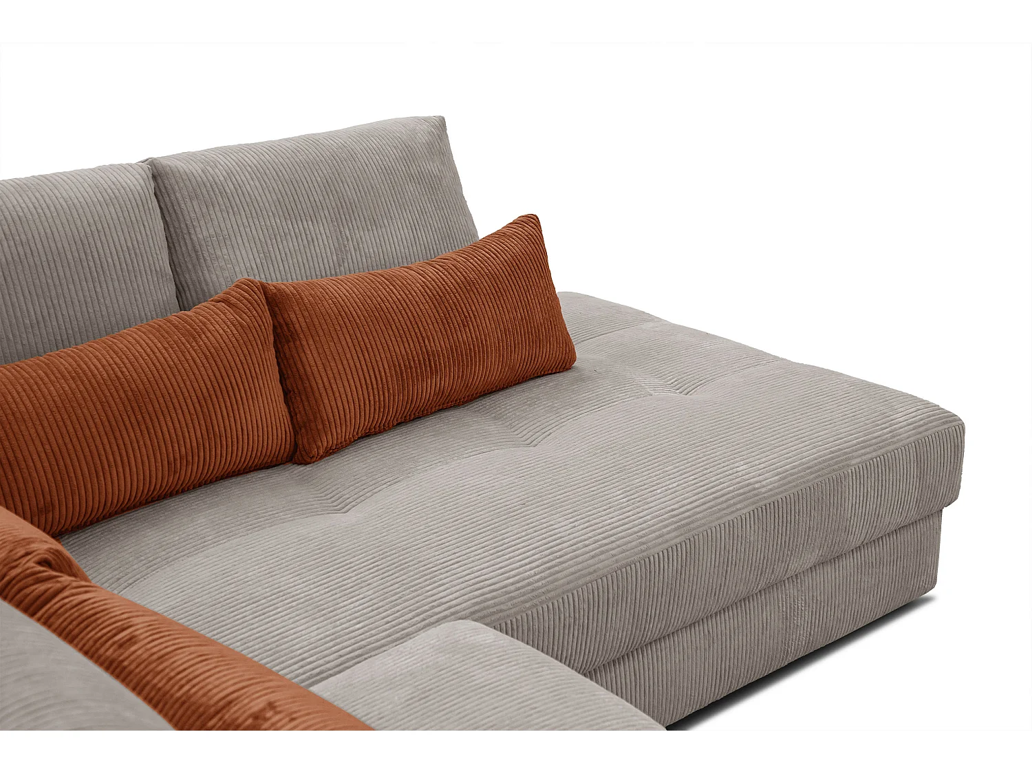 CANAPE D'ANGLE OLI 4 places, taupe