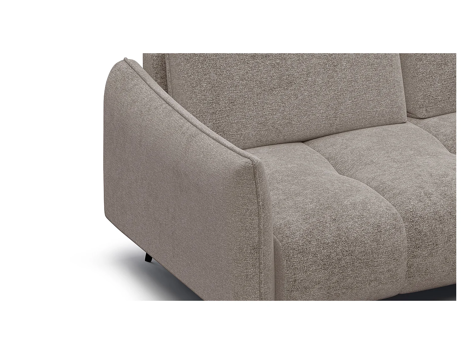 CANAPE D'ANGLE AERA 5 places, beige  foncé