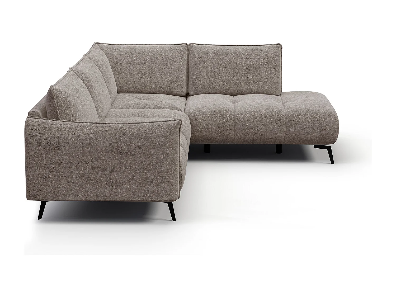 Ecksofa 5-Sitzer rechts AERA, dunkelbeige