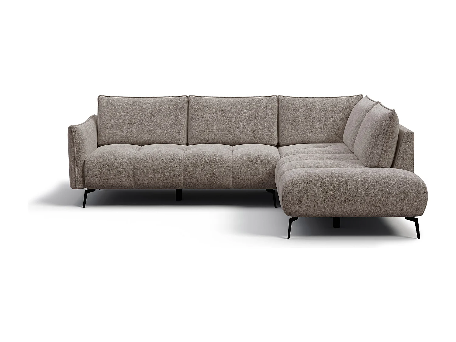 Ecksofa 5-Sitzer rechts AERA, dunkelbeige