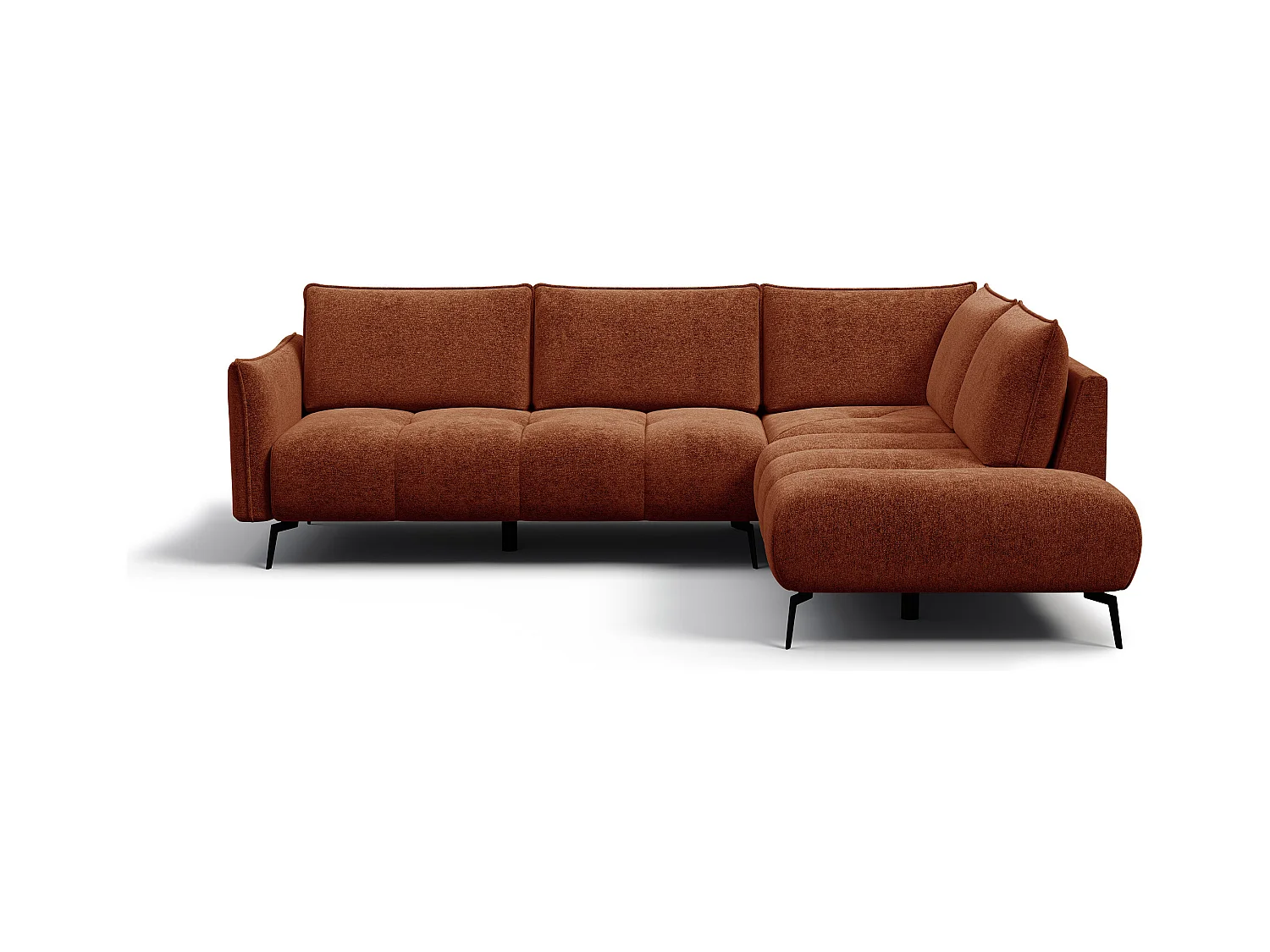 CANAPE D'ANGLE AERA 5 places, orange