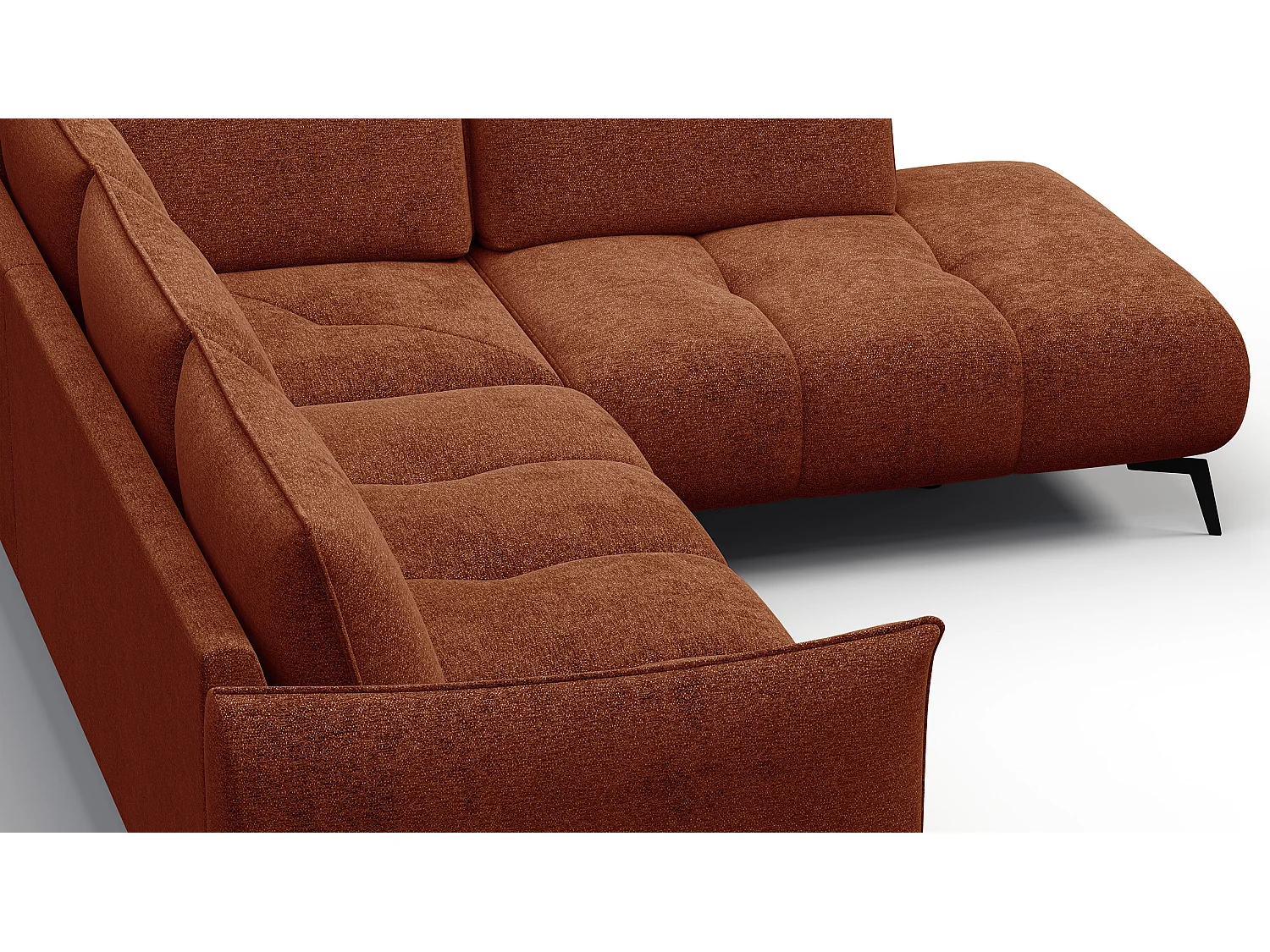 CANAPE D'ANGLE AERA 5 places, orange