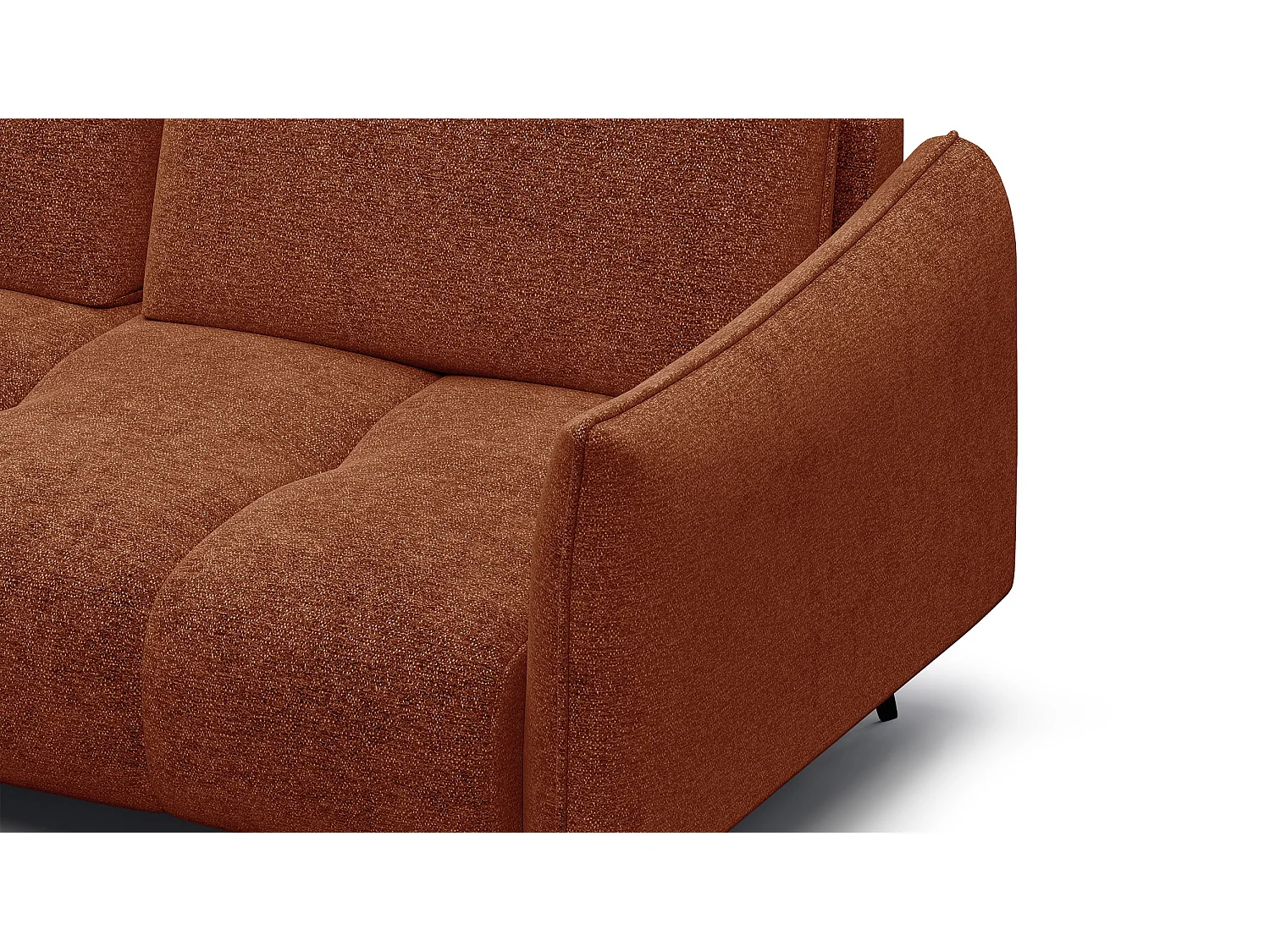 Ecksofa 5-Sitzer links AERA, orange