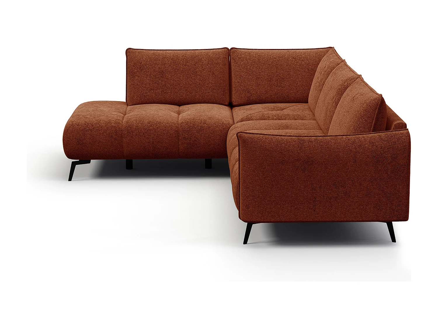 Ecksofa 5-Sitzer links AERA, orange