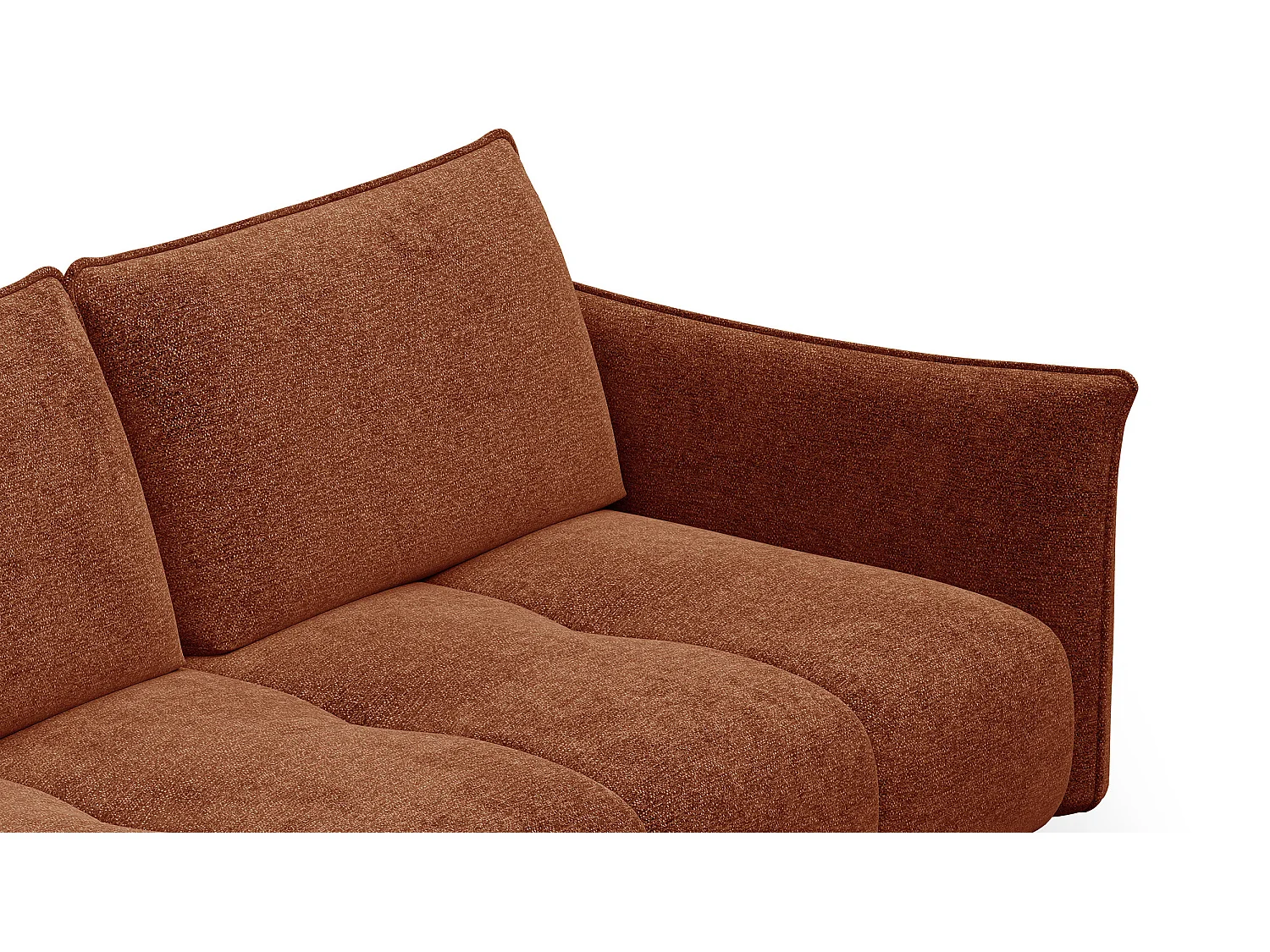 Ecksofa 5-Sitzer links AERA, orange