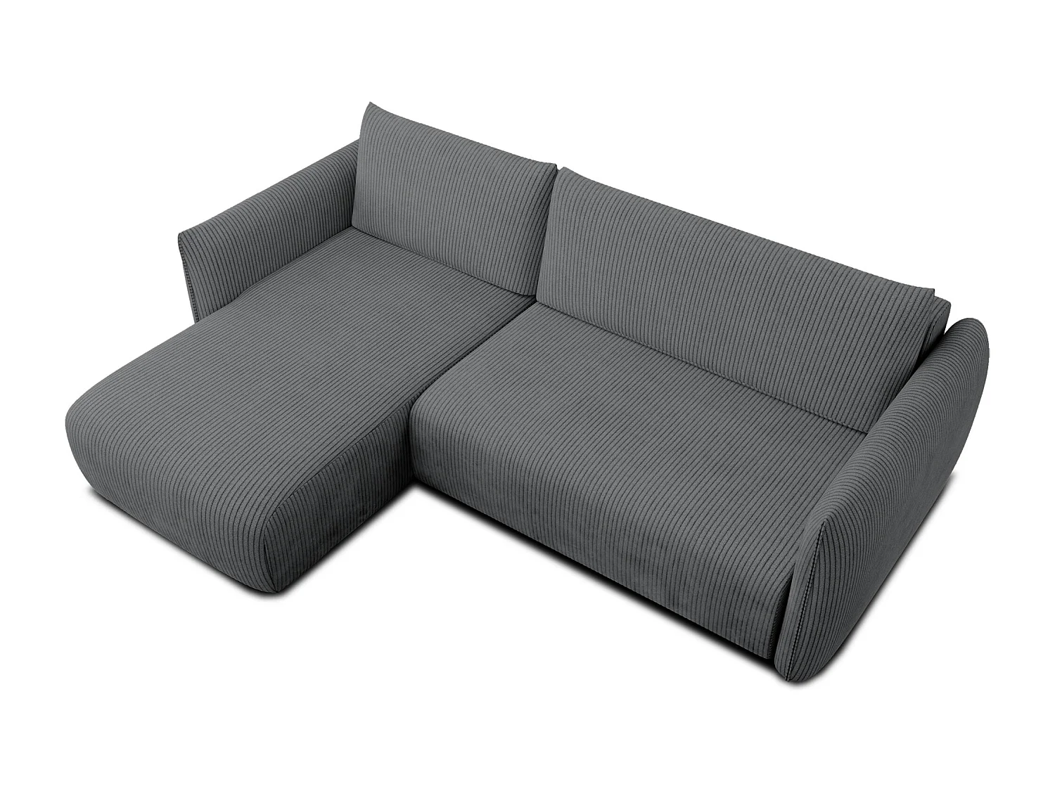 CANAPE D'ANGLE TAUER 3 places, gris foncé
