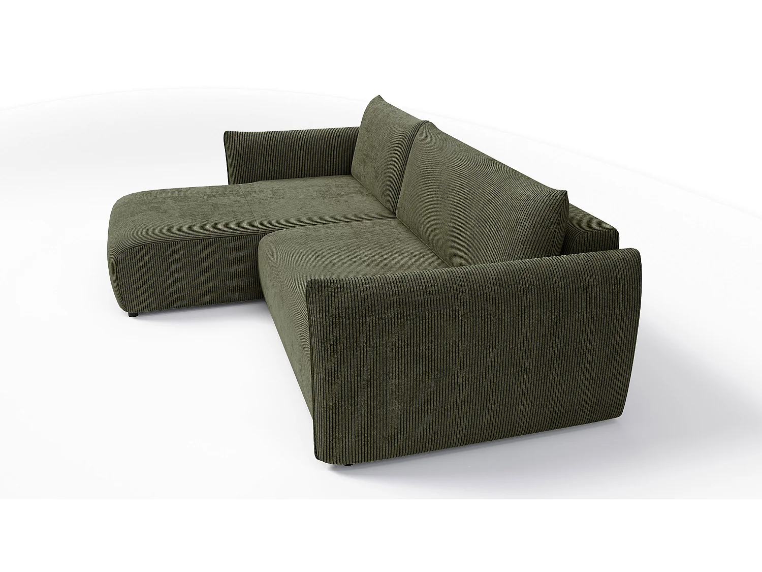 CANAPE D'ANGLE TAUER 3 places, olive