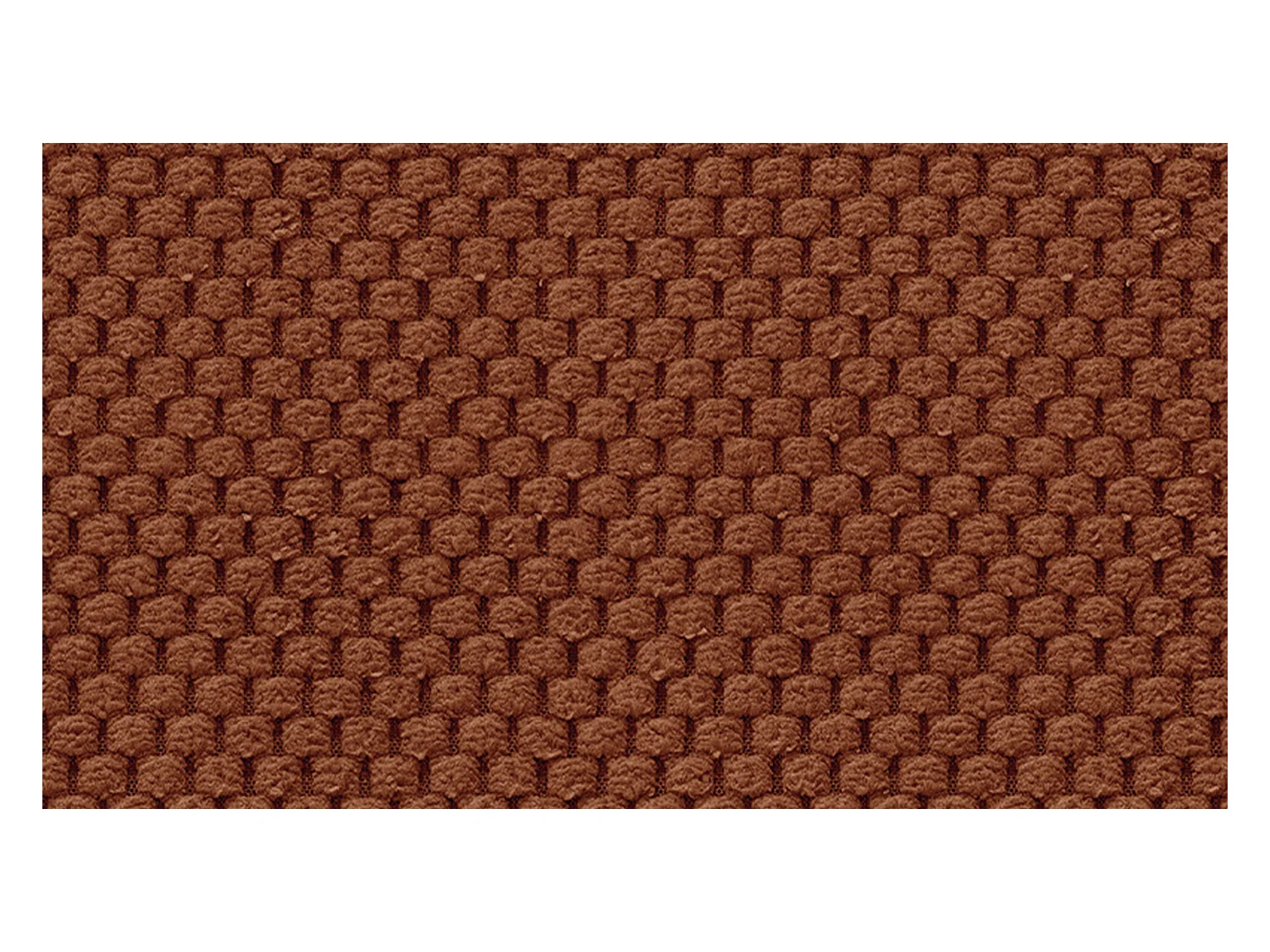 CANAPÉ D'ANGLE FEBE 5 places, tissu orange foncé