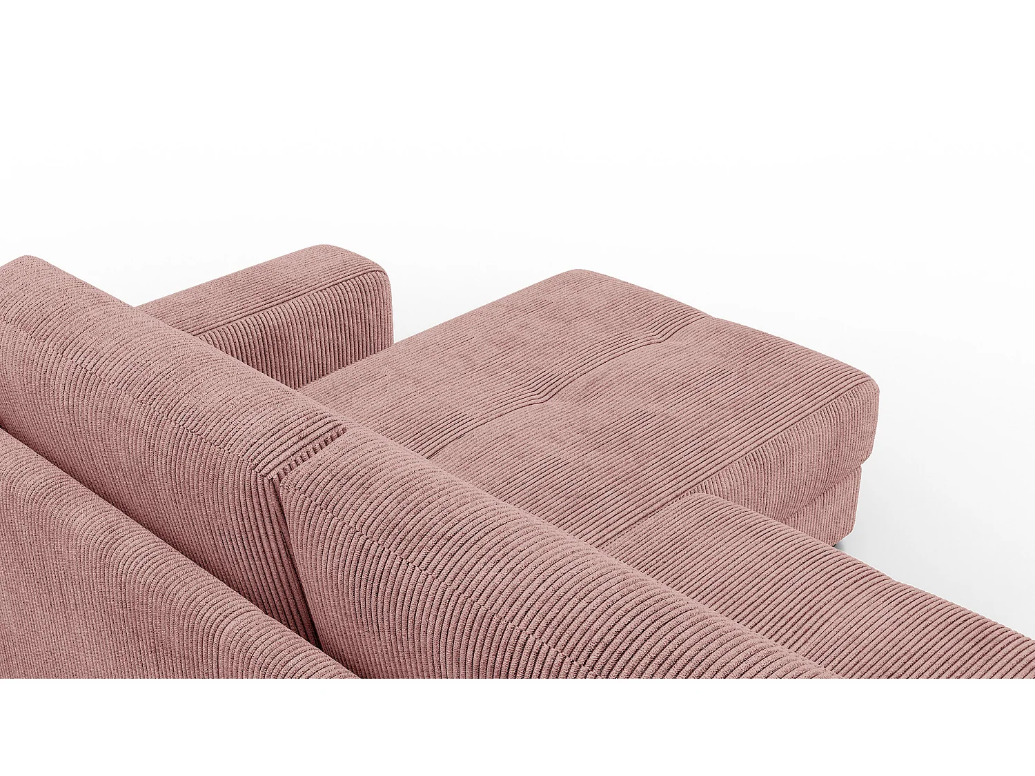 Ecksofa 4-Sitzer rechts OLI, altrosa